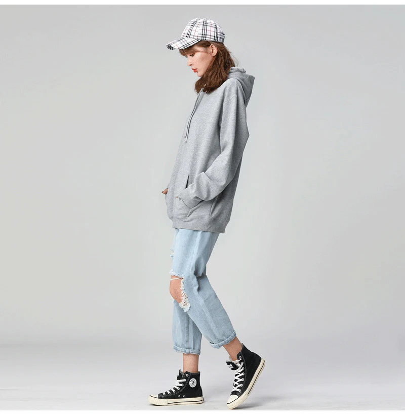 Sudadera de algodón con capucha para mujer, suéter de talla grande, | Ropa de mujer · Omeda.es - Imagen 23