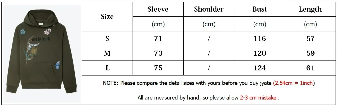 Sudadera con capucha bordada para mujer, ropa de calle verde de | Ropa de mujer · Omeda.es - Imagen 2