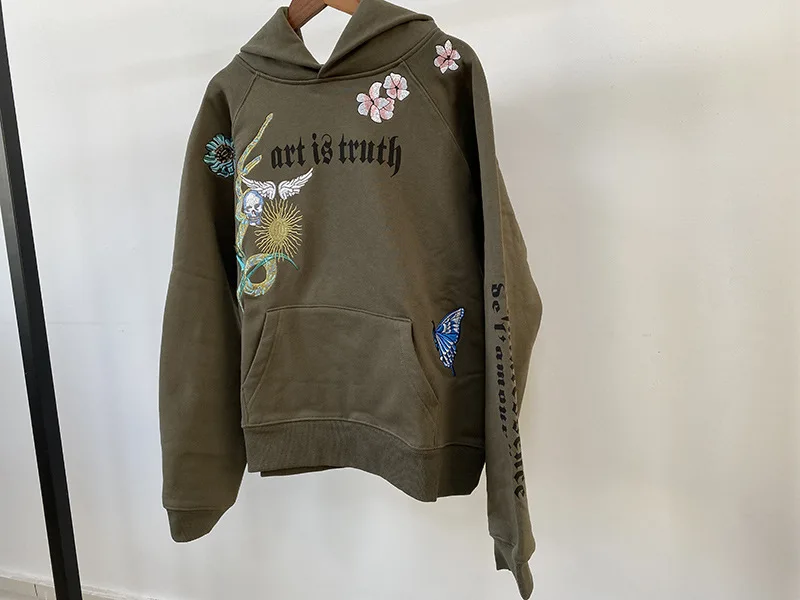 Sudadera con capucha bordada para mujer, ropa de calle verde de | Ropa de mujer · Omeda.es - Imagen 6