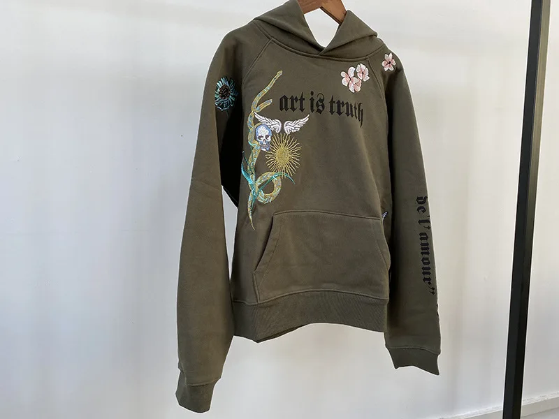 Sudadera con capucha bordada para mujer, ropa de calle verde de | Ropa de mujer · Omeda.es - Imagen 7