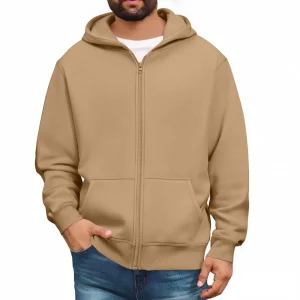 Sudadera con capucha con cremallera para hombre, ropa de calle | Ropa de hombre · Omeda.es