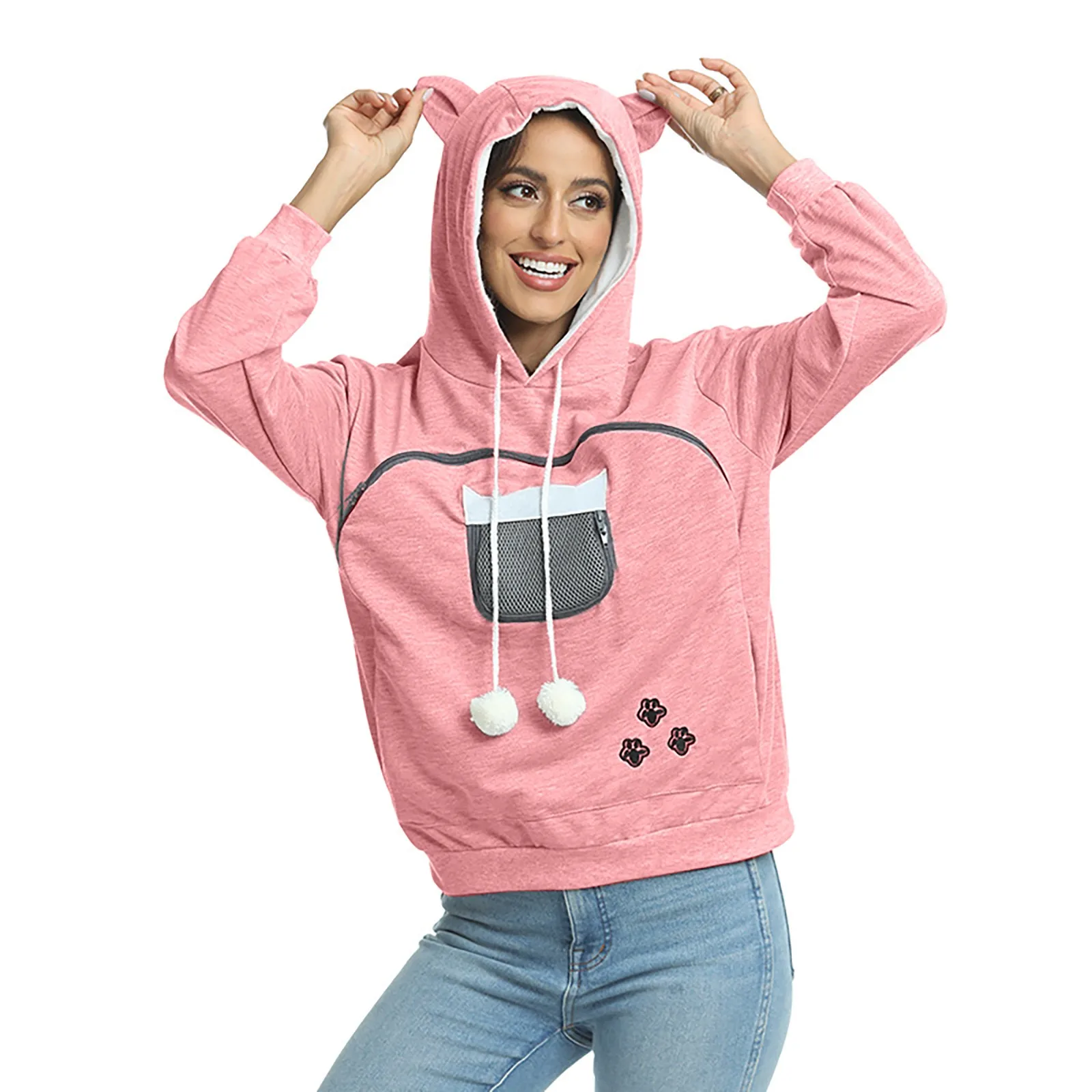 Sudadera con capucha de estilo deportivo para mujer, sudadera con | Ropa de mujer · Omeda.es - Imagen 12