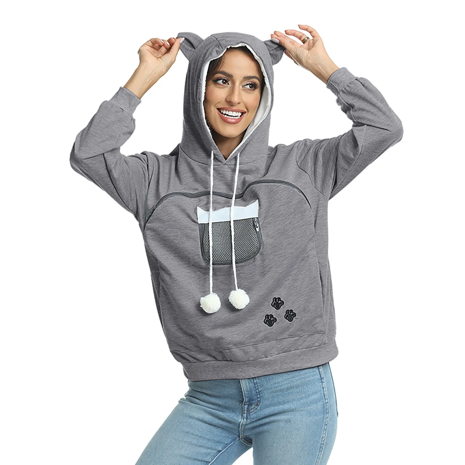 Sudadera con capucha de estilo deportivo para mujer, sudadera con | Ropa de mujer · Omeda.es - Imagen 13