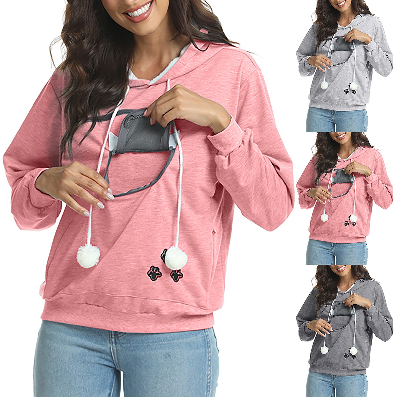Sudadera con capucha de estilo deportivo para mujer, sudadera con | Ropa de mujer · Omeda.es - Imagen 2