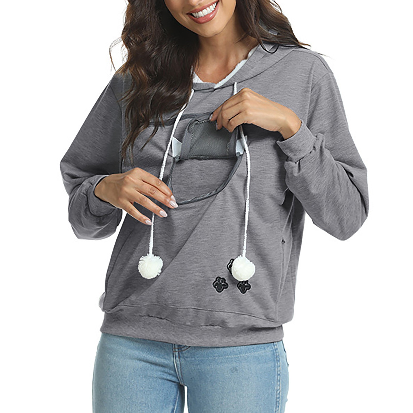 Sudadera con capucha de estilo deportivo para mujer, sudadera con | Ropa de mujer · Omeda.es - Imagen 4