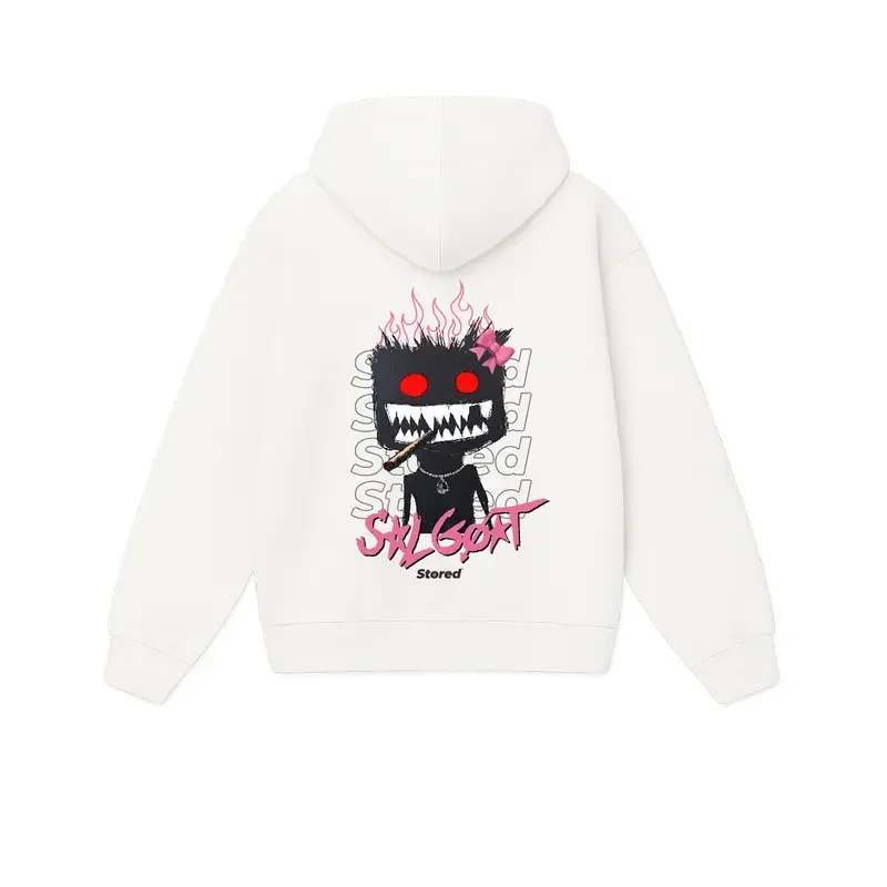 Sudadera con capucha holgada para mujer en negro con diseño de | Ropa de mujer · Omeda.es - Imagen 5