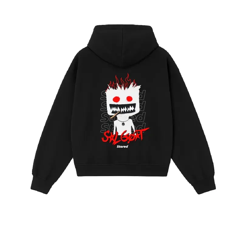 Sudadera con capucha holgada para mujer en negro con diseño de | Ropa de mujer · Omeda.es - Imagen 9