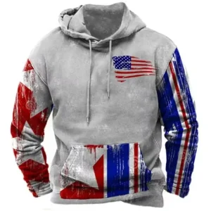 Sudadera con capucha para hombre EE. UU. Bandera Hombre Sudadera con | Ropa de hombre · Omeda.es