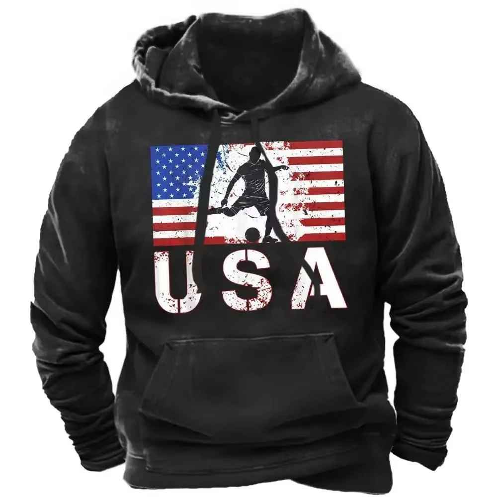 Sudadera con capucha para hombre EE. UU. Bandera Hombre Sudadera con | Ropa de hombre · Omeda.es - Imagen 12