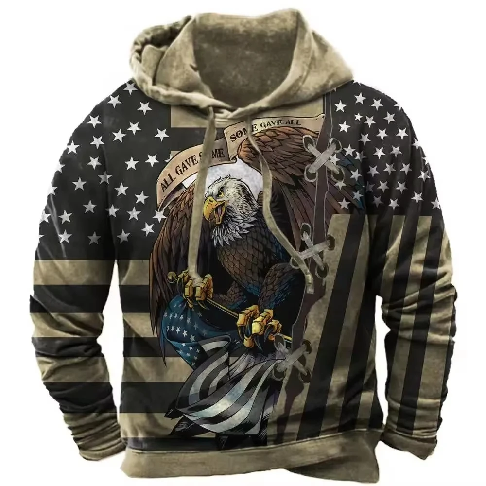 Sudadera con capucha para hombre EE. UU. Bandera Hombre Sudadera con | Ropa de hombre · Omeda.es - Imagen 13
