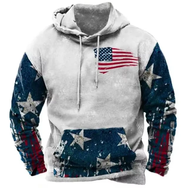 Sudadera con capucha para hombre EE. UU. Bandera Hombre Sudadera con | Ropa de hombre · Omeda.es - Imagen 15