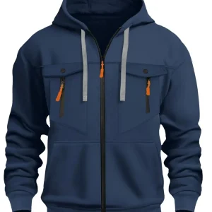 Sudadera con capucha informal con cremallera para hombre, ropa de | Ropa de hombre · Omeda.es