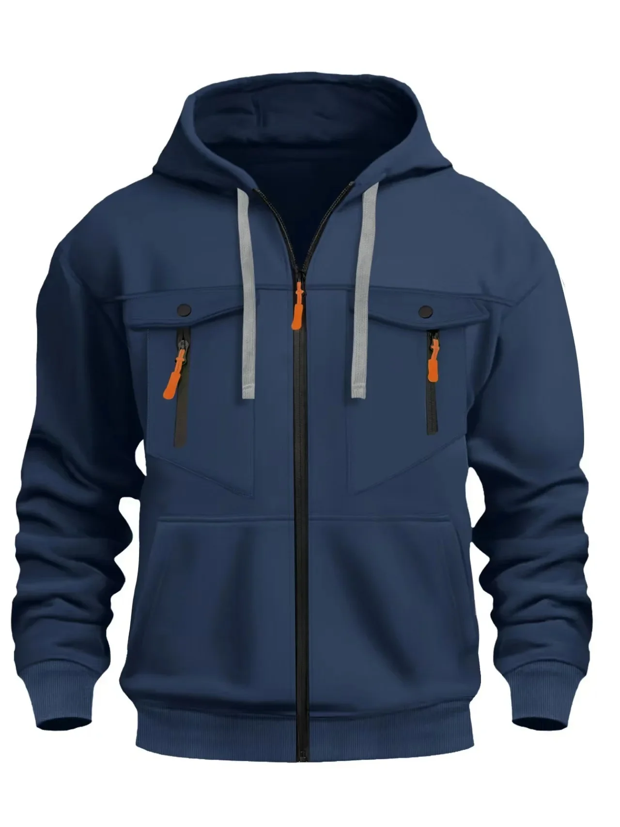 Sudadera con capucha informal con cremallera para hombre, ropa de | Ropa de hombre · Omeda.es