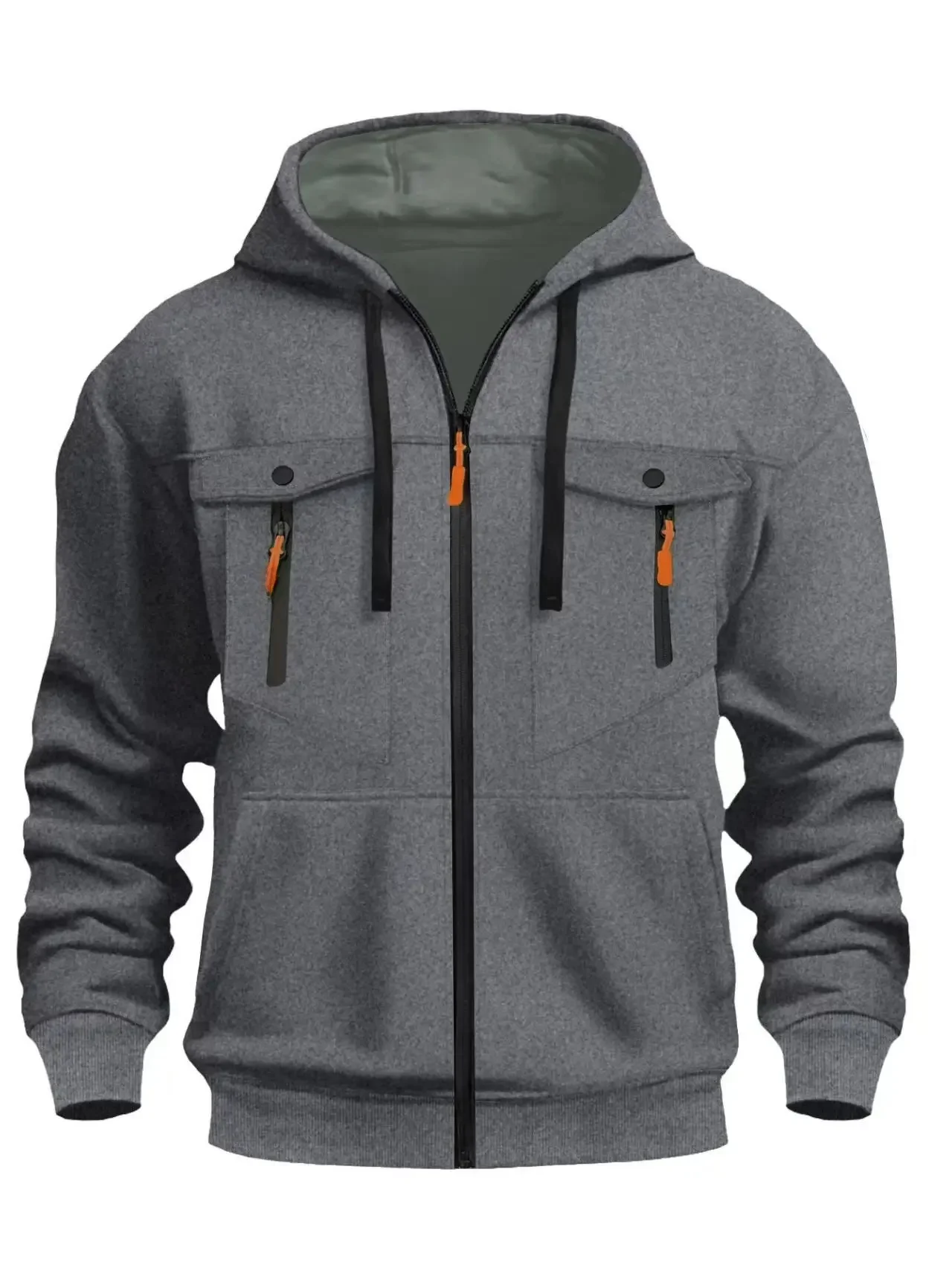 Sudadera con capucha informal con cremallera para hombre, ropa de | Ropa de hombre · Omeda.es - Imagen 16