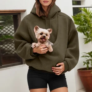 Sudadera con capucha para mujer con bolsillo para mascotas, jersey de | Ropa de mujer · Omeda.es