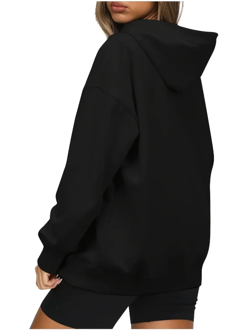 Sudadera con capucha para mujer - Sudadera con capucha negra con | Ropa de mujer · Omeda.es - Imagen 11