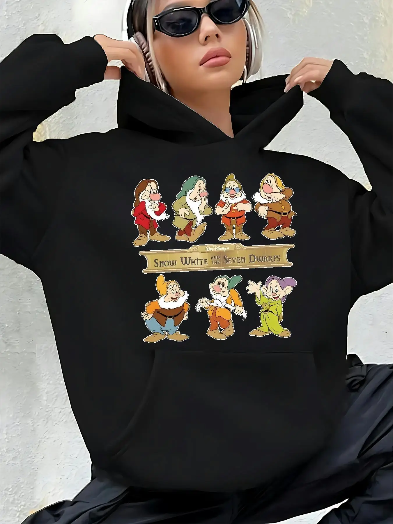 Sudadera con capucha para mujer - Sudadera con capucha negra con | Ropa de mujer · Omeda.es - Imagen 9