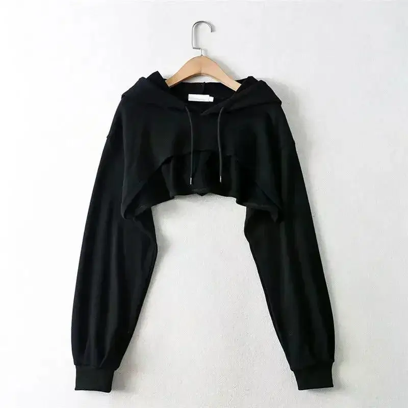 Sudadera con capucha para mujer, Top corto con personalidad, estilo | Ropa de mujer · Omeda.es - Imagen 8