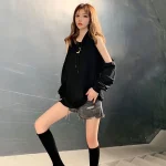 Sudaderas con capucha para mujer, ropa femenina larga lisa, Tops con | Ropa de mujer · Omeda.es