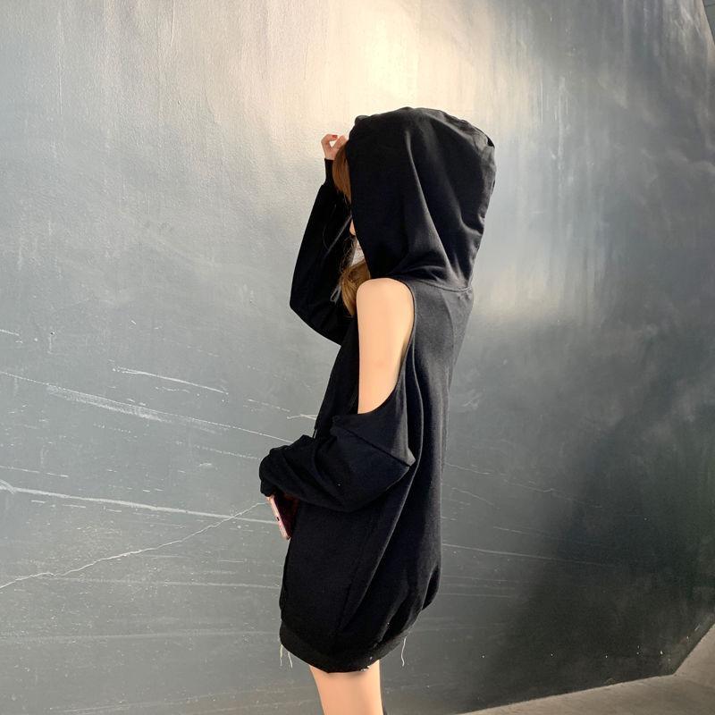 Sudaderas con capucha para mujer, ropa femenina larga lisa, Tops con | Ropa de mujer · Omeda.es - Imagen 11