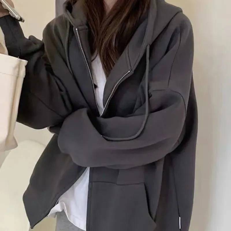 Sudaderas con capucha para mujer, sudaderas Retro de Color sólido con | Ropa de mujer · Omeda.es - Imagen 3