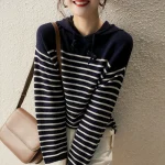 Sudaderas con capucha a rayas para mujer, diseñador de algodón, | Ropa de mujer · Omeda.es