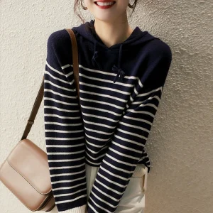 Sudaderas con capucha a rayas para mujer, diseñador de algodón, | Ropa de mujer · Omeda.es