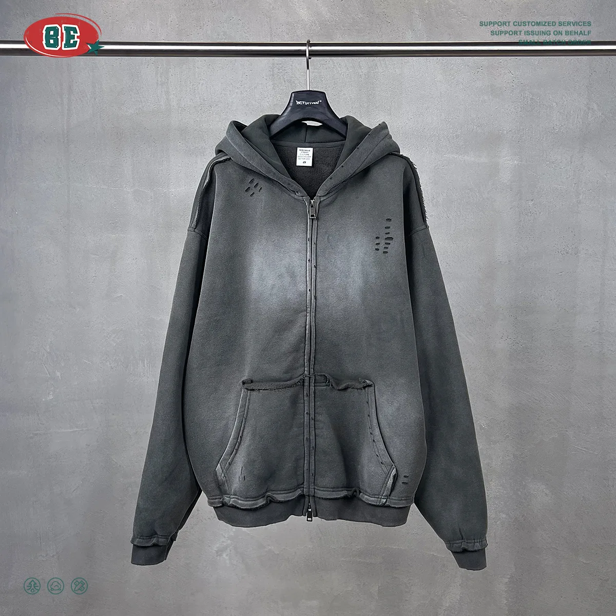 Sudaderas con cremallera para hombre Y2k, cárdigan de gran tamaño | Ropa de hombre · Omeda.es - Imagen 15