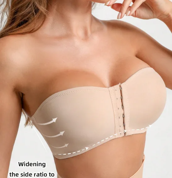 Sujetador de mujer con hebilla frontal negra, extraíble, acolchado, | Ropa de mujer · Omeda.es - Imagen 7