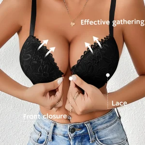 Sujetador push-up de encaje elegante para mujer, almohadillas no | Ropa de mujer · Omeda.es
