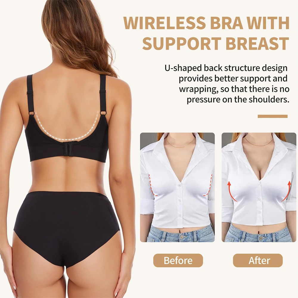 Sujetadores inalámbricos para mujer, sujetadores push-up cómodos, sin | Ropa de mujer · Omeda.es - Imagen 5