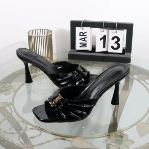 Tacones altos 2025, novedad de verano, zapatillas plisadas, dedos | Zapatos y calzado · Omeda.es