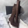 Tacones altos para Mujer, botas altas de gamuza con punta estrecha, | Zapatos y calzado · Omeda.es