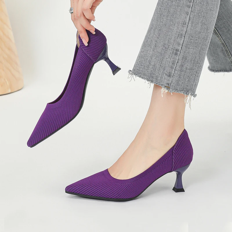 Tacones altos para mujer Patrón de moda Zapatos transpirables cómodos | Zapatos y calzado · Omeda.es - Imagen 2
