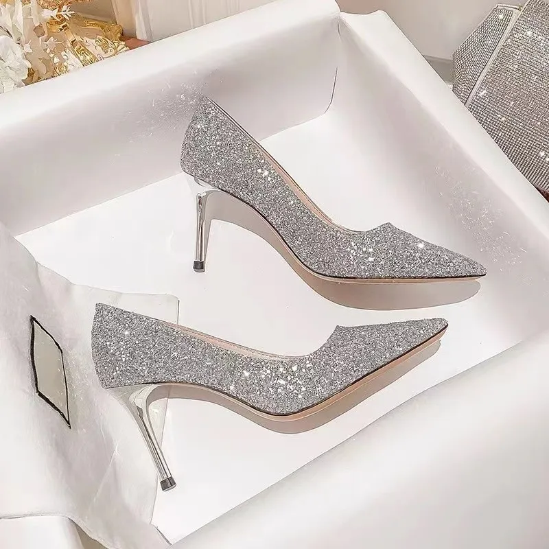 Tacones altos, zapatos de boda para mujer, tacones dorados para | Zapatos y calzado · Omeda.es