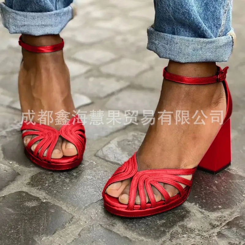 Tacones de bloque Sandalias transparentes Zapatos de mujer de moda | Zapatos y calzado · Omeda.es - Imagen 17