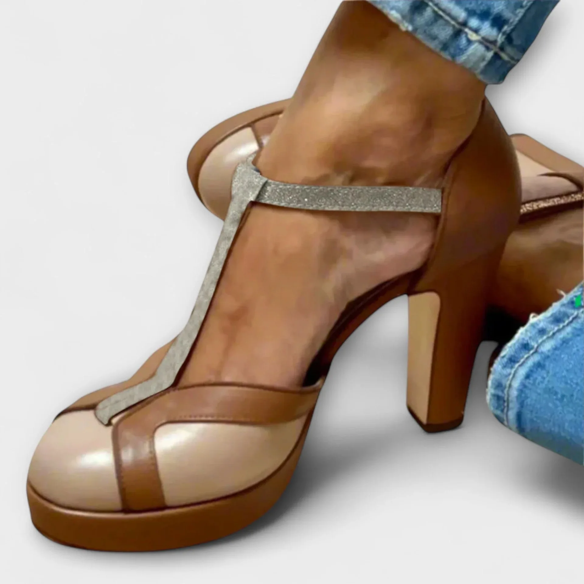 Tacones de bloque Sandalias transparentes Zapatos de mujer de moda | Zapatos y calzado · Omeda.es - Imagen 6