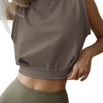 Top corto de algodón para mujer, camisetas bonitas sin mangas para | Ropa de mujer · Omeda.es