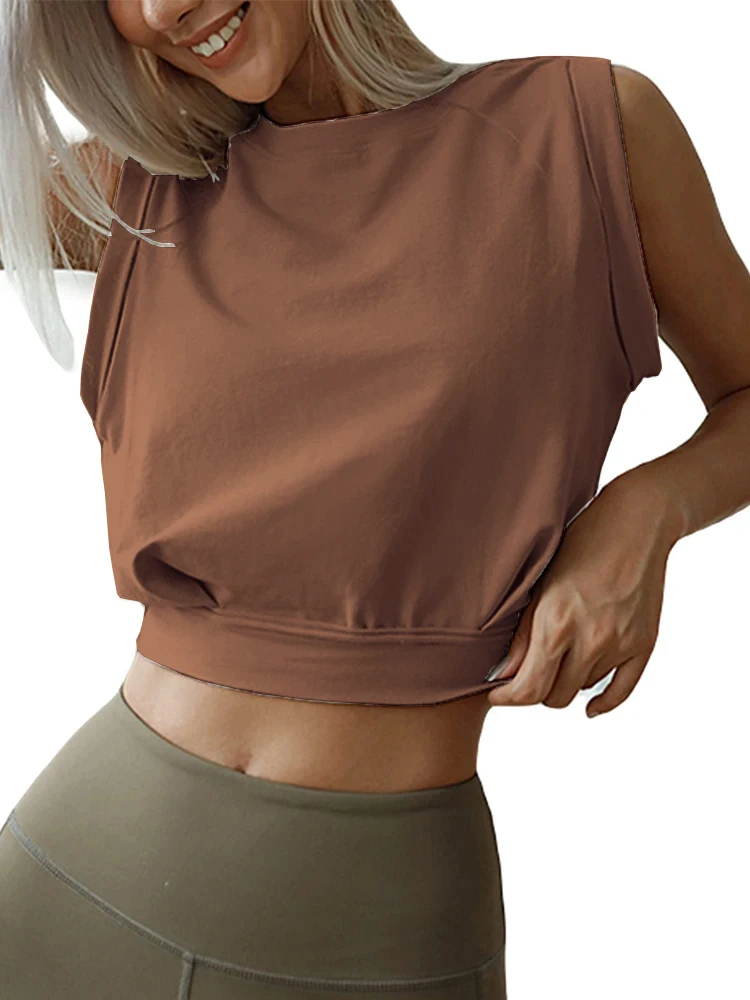 Top corto de algodón para mujer, camisetas bonitas sin mangas para | Ropa de mujer · Omeda.es - Imagen 19