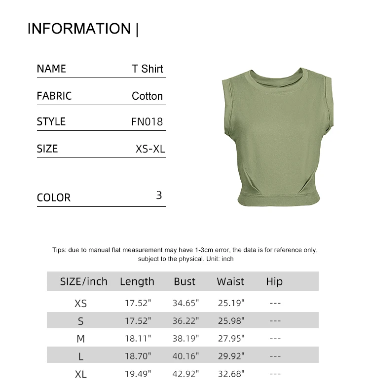 Top corto de algodón para mujer, camisetas bonitas sin mangas para | Ropa de mujer · Omeda.es - Imagen 2