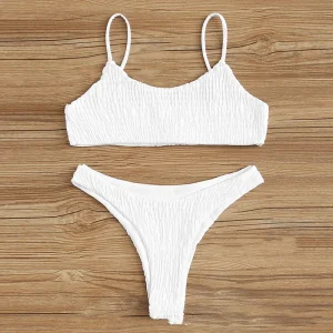 Traje de baño triangular Sexy para mujer, Bikini Vintage plisado con | Ropa de mujer · Omeda.es
