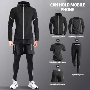 Traje para correr, ropa deportiva para hombre, ropa de secado rápido | Ropa de hombre · Omeda.es