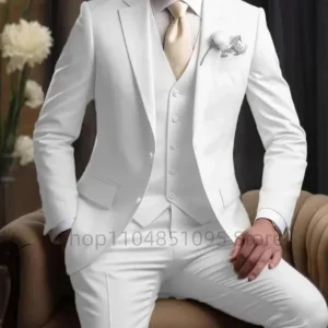Traje elegante de boda para hombre, 3 piezas, chaqueta Formal de | Ropa de hombre · Omeda.es