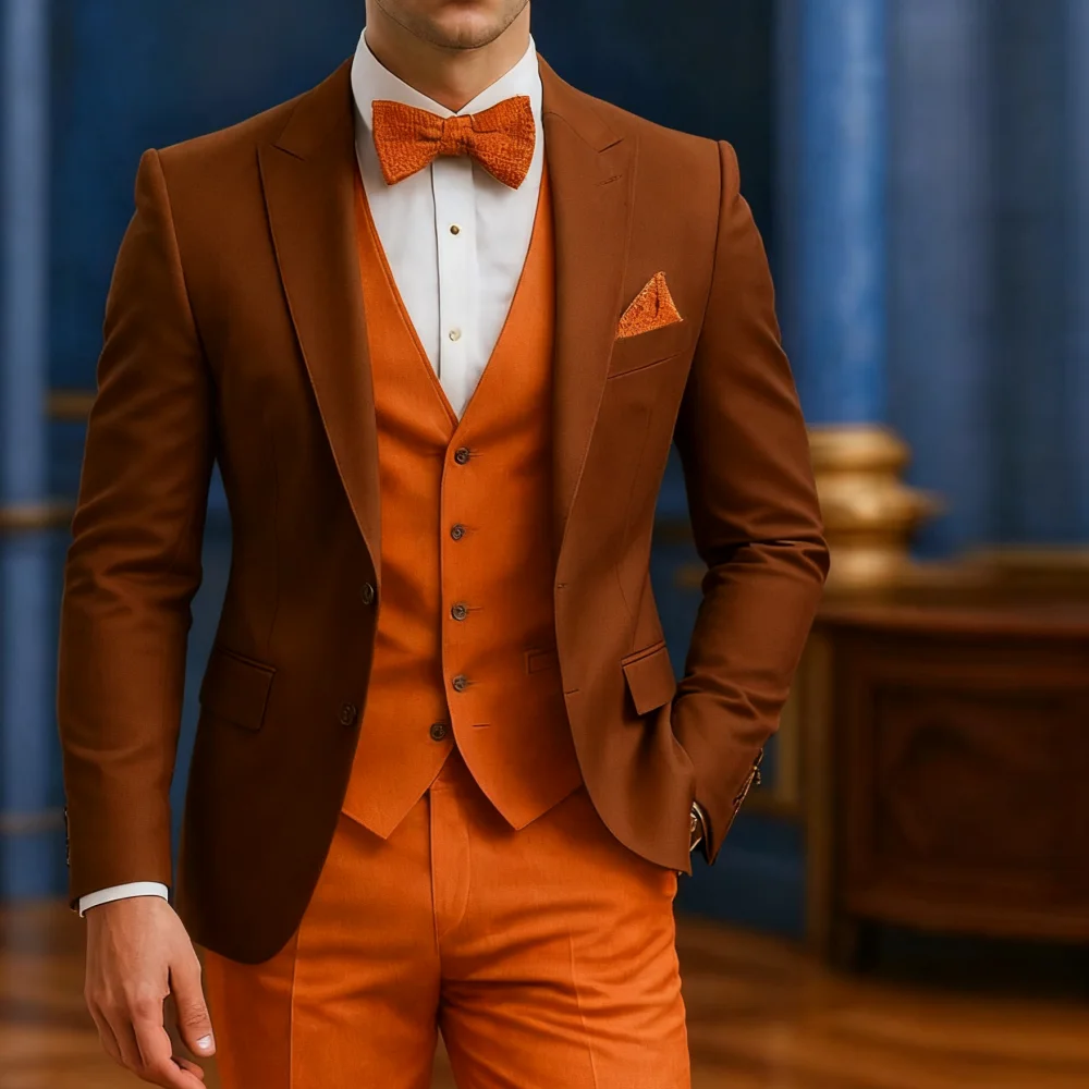 Traje Formal blanco y naranja para hombre, ocasión, boda, padrinos de | Ropa de hombre · Omeda.es - Imagen 10