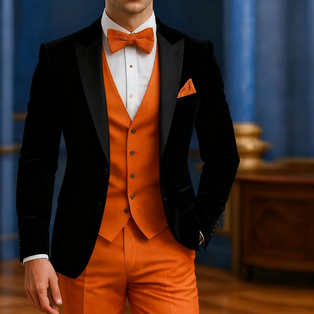Traje Formal blanco y naranja para hombre, ocasión, boda, padrinos de | Ropa de hombre · Omeda.es - Imagen 11