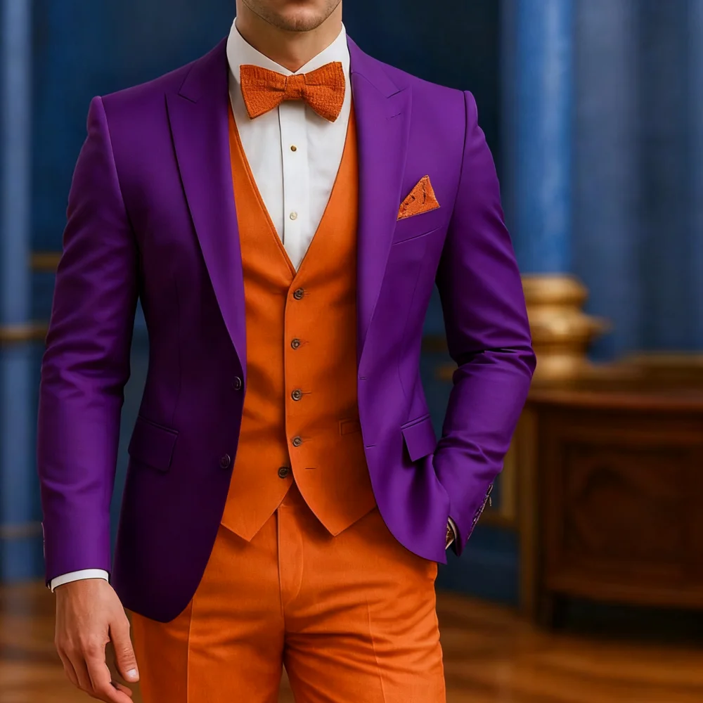 Traje Formal blanco y naranja para hombre, ocasión, boda, padrinos de | Ropa de hombre · Omeda.es - Imagen 7