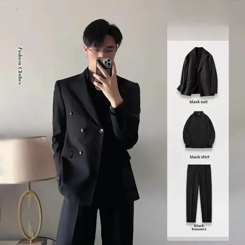 Traje de hombre de sensación de alta gama, chaqueta negra, ropa de | Ropa de hombre · Omeda.es - Imagen 3