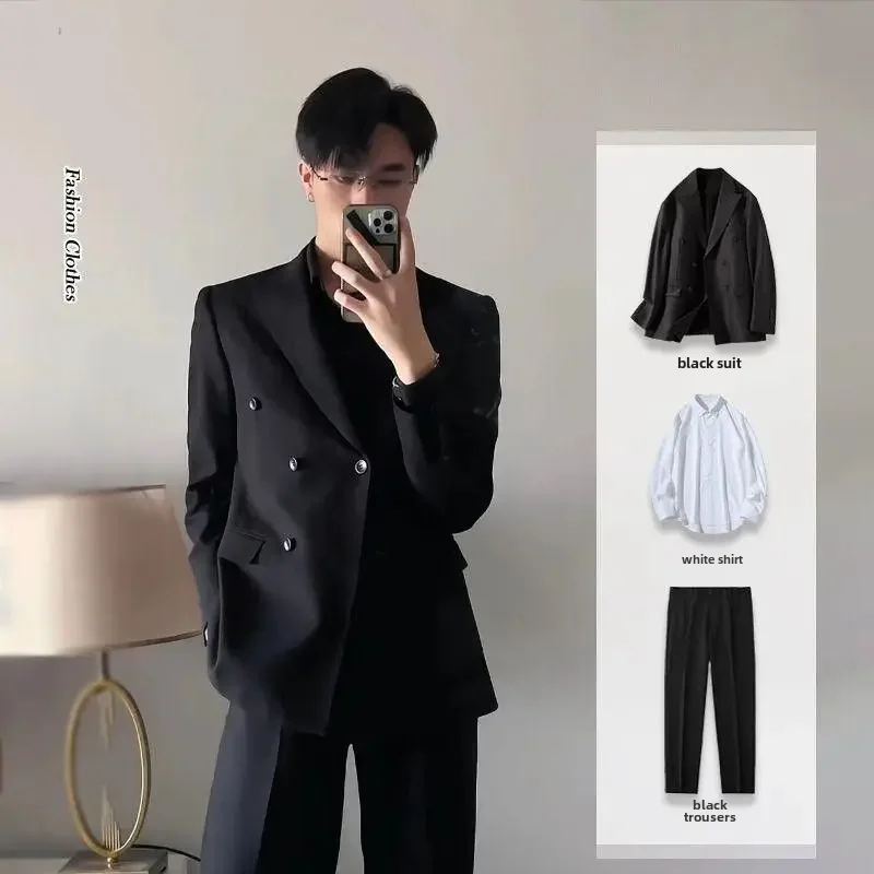 Traje de hombre de sensación de alta gama, chaqueta negra, ropa de | Ropa de hombre · Omeda.es - Imagen 4