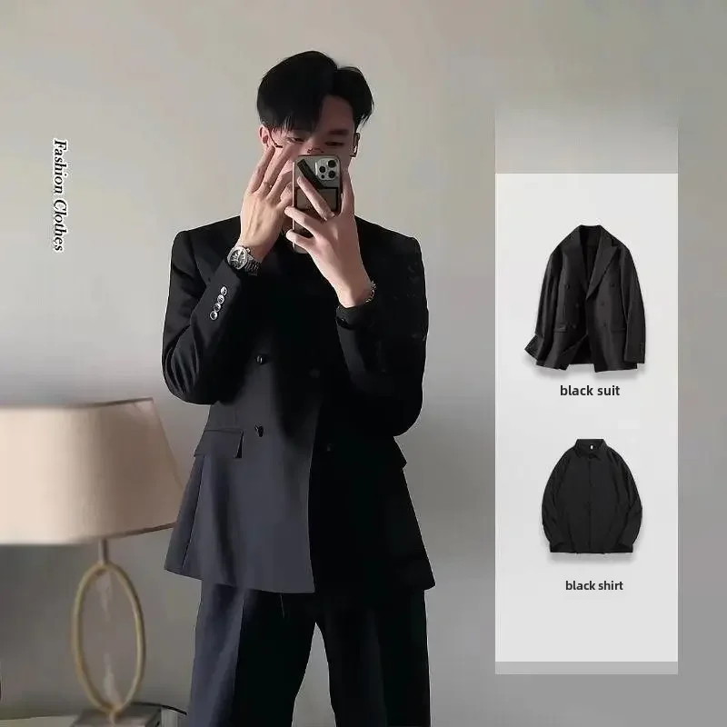 Traje de hombre de sensación de alta gama, chaqueta negra, ropa de | Ropa de hombre · Omeda.es - Imagen 5