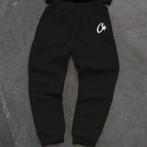 Traje negro de dos piezas Y2K, Sudadera con capucha con patrón de | Ropa de hombre · Omeda.es